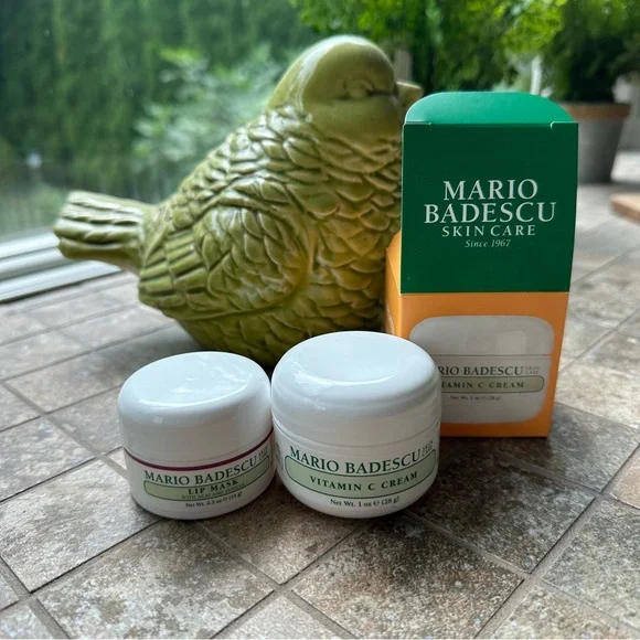 Mario Badescu VITAMIN C CREAM and LIP MASK new FULL SIZED açai and vanilla - Picture 2 of 9